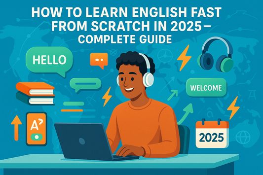 Cómo aprender inglés rápido desde cero en 2025 (guía completa)