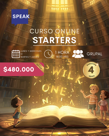 Curso de Inglés Starters Online para Niños | Speak Institute