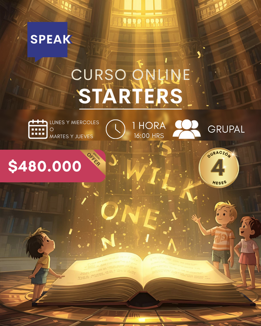 Curso de Inglés Starters Online para Niños | Speak Institute