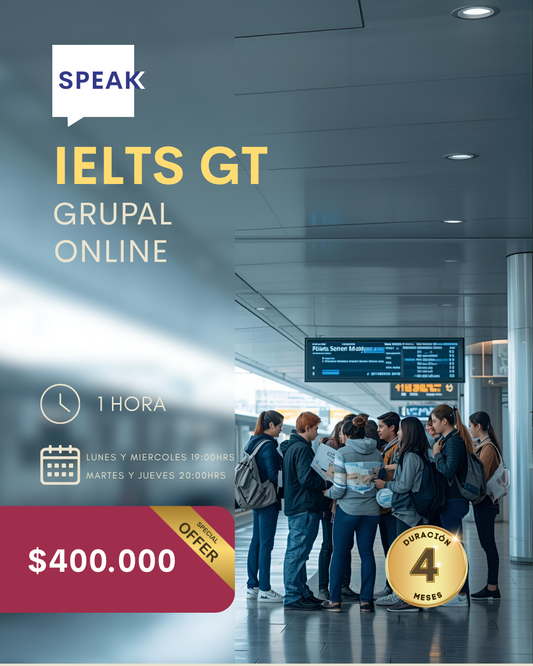 Curso IELTS General Training Online Grupal | Speak Institute