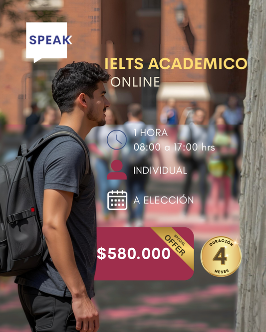 Tutoría IELTS Academico Online Personalizada | Speak Institute