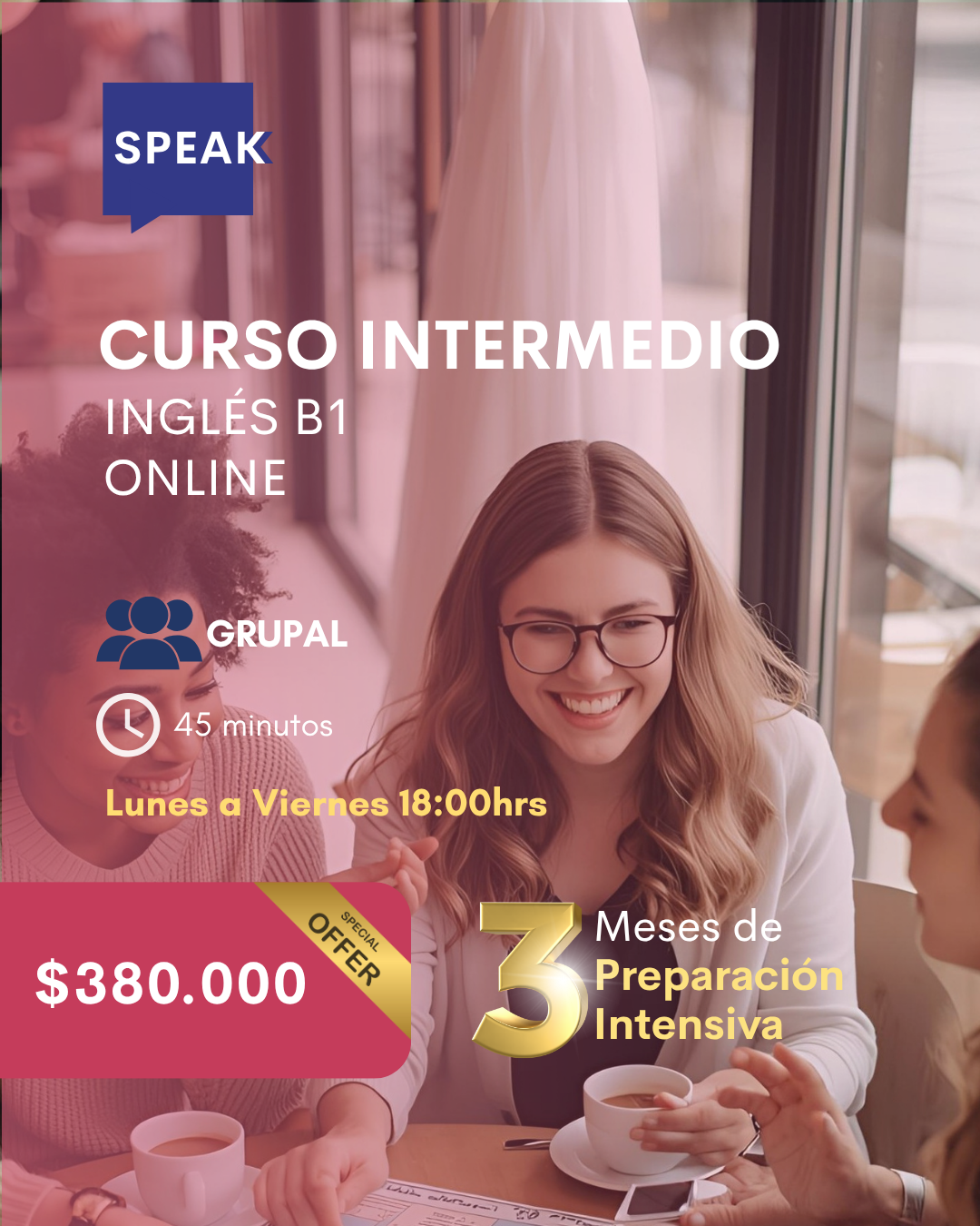 Curso de Inglés B1 Preliminary Online Intensivo | Speak Institute