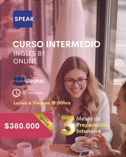 Curso de Inglés B1 Preliminary Online Intensivo | Speak Institute