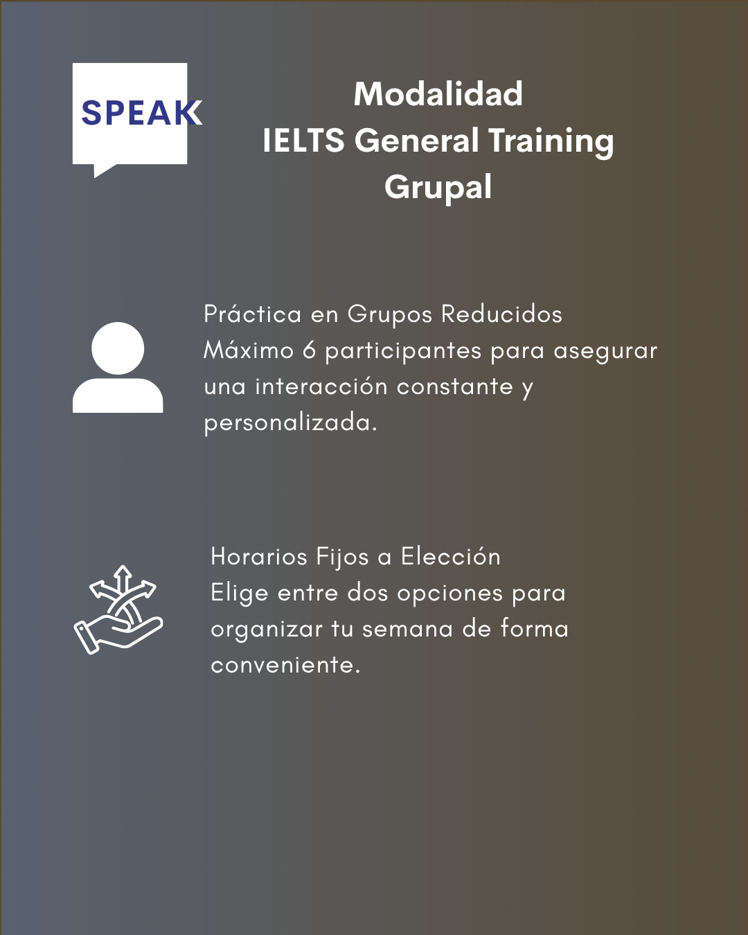 Curso IELTS General Training Online Grupal | Speak Institute