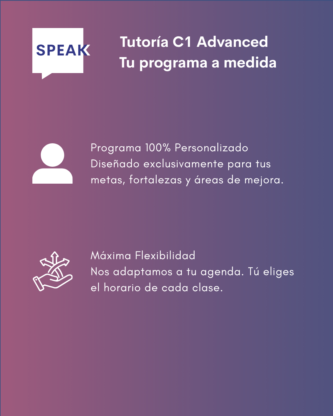Tutoría de Inglés C1 Advanced Online Personalizada | Speak Institute