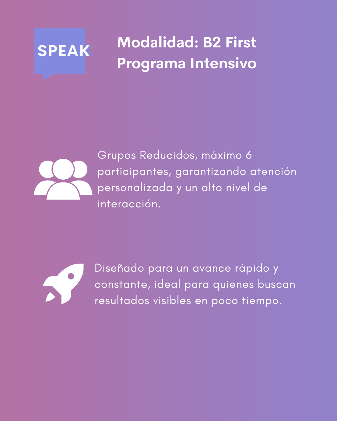 Curso de Inglés B2 First Online Intensivo | Speak Institute