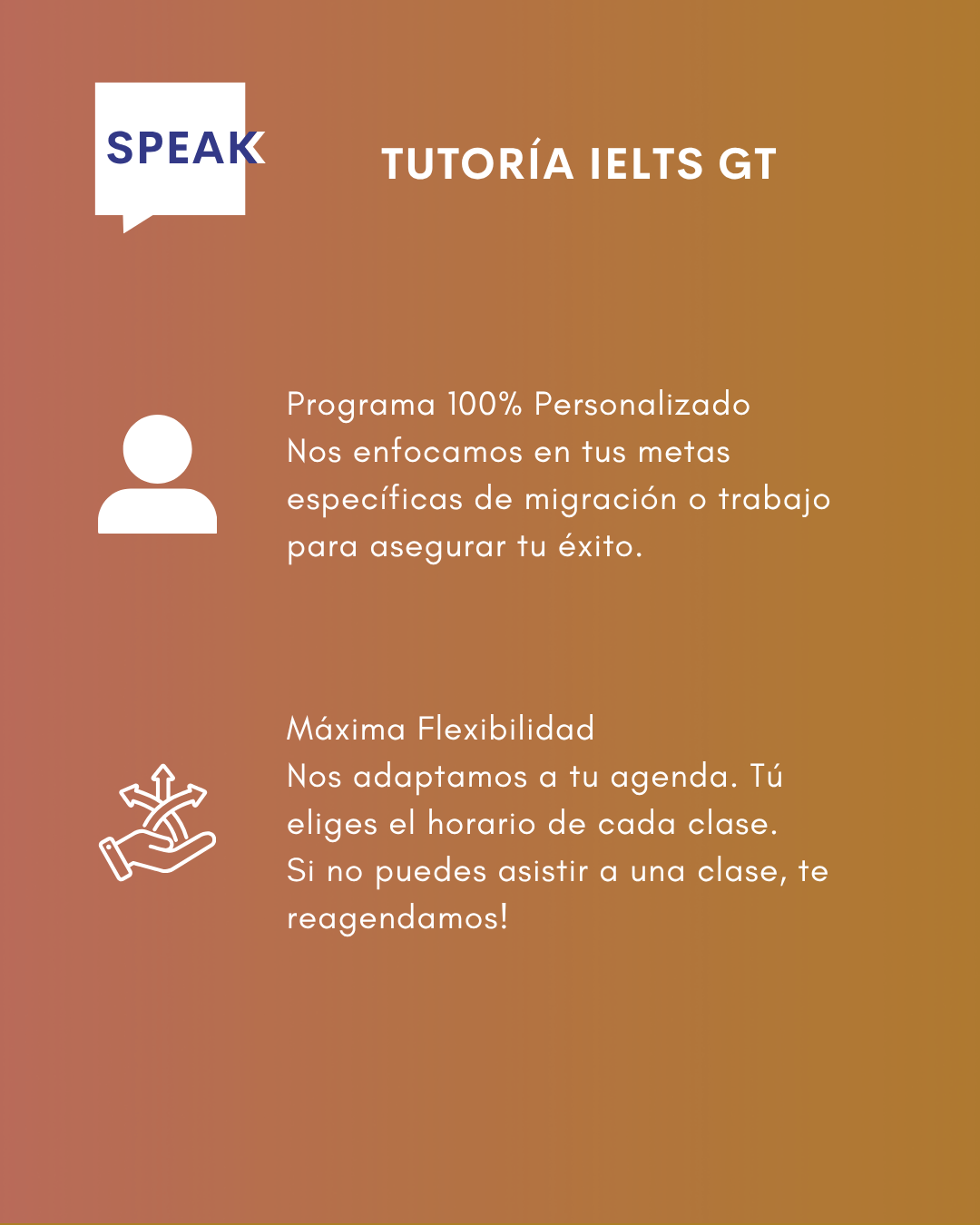 Tutoría IELTS General Training Online Personalizada | Speak Institute