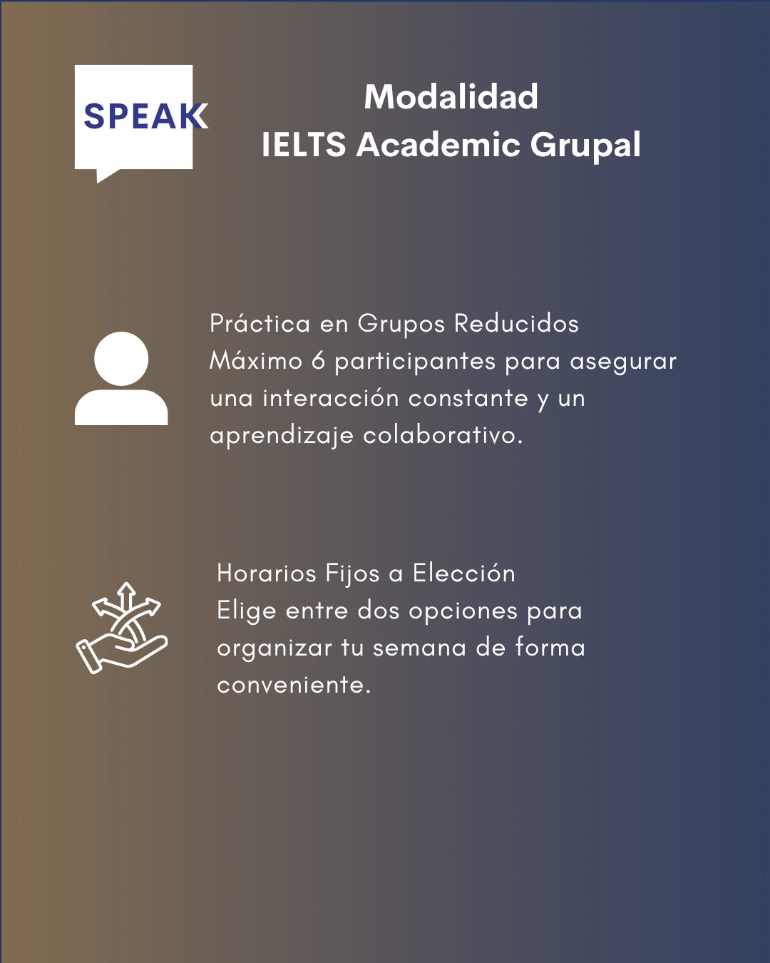 Curso IELTS Academico Online Grupal | Speak Institute