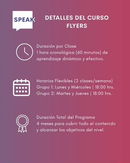 Curso de Inglés Flyers Online para Niños | Speak Institute
