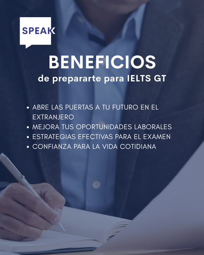 Curso IELTS General Training Online Grupal | Speak Institute