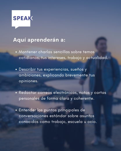 Curso de Inglés B1 Preliminary Online Intensivo | Speak Institute