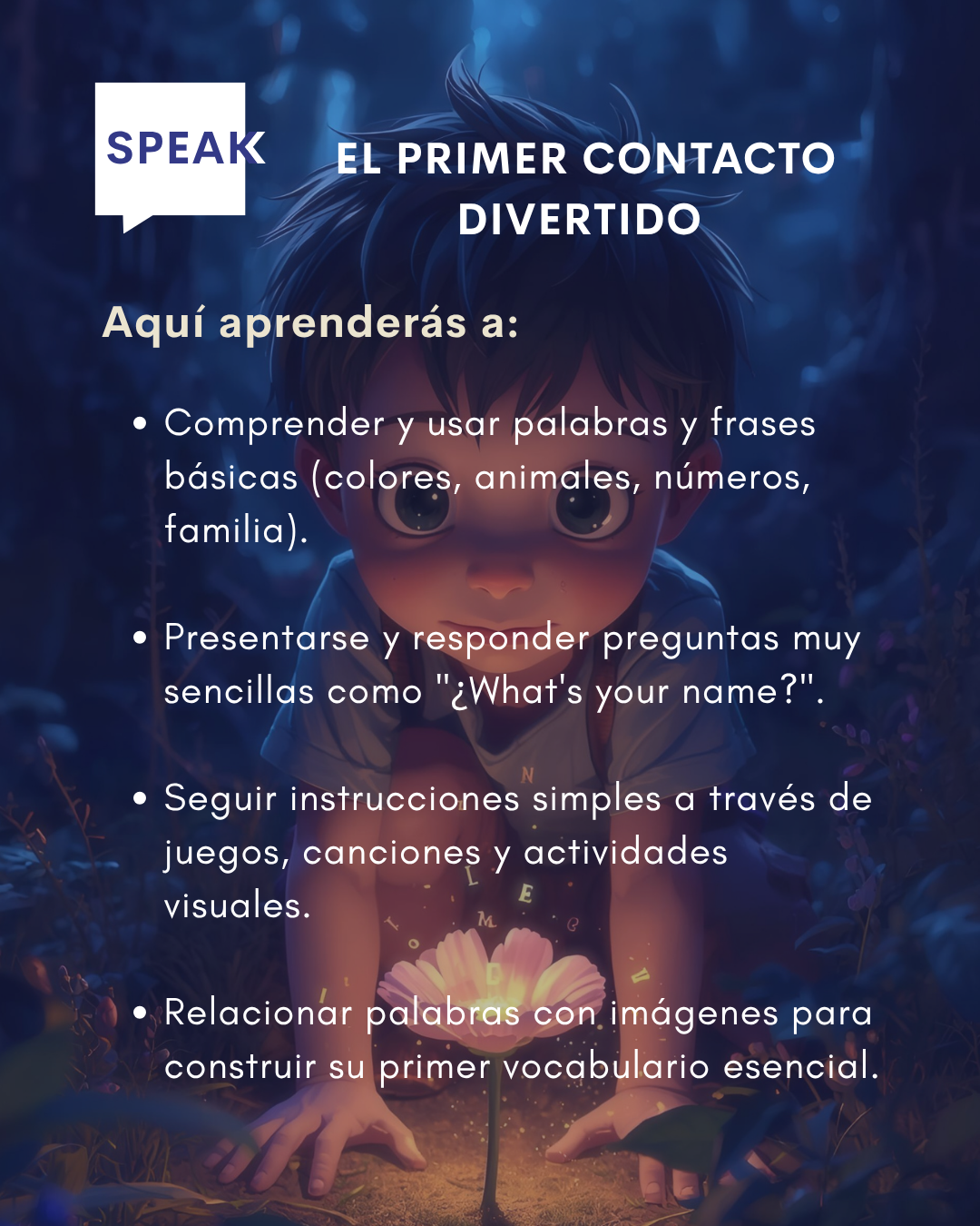 Curso de Inglés Starters Online para Niños | Speak Institute